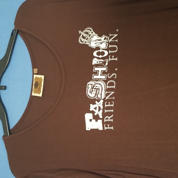 Vintage Couture Brown Shirt Size L - Picture 2 of 9